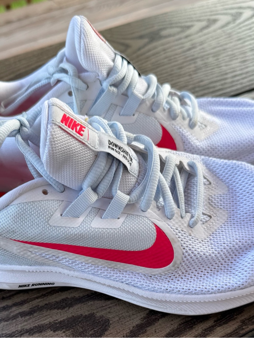 Nike Downshifter 9 Women's Running Shoes - White & Hyper Pink